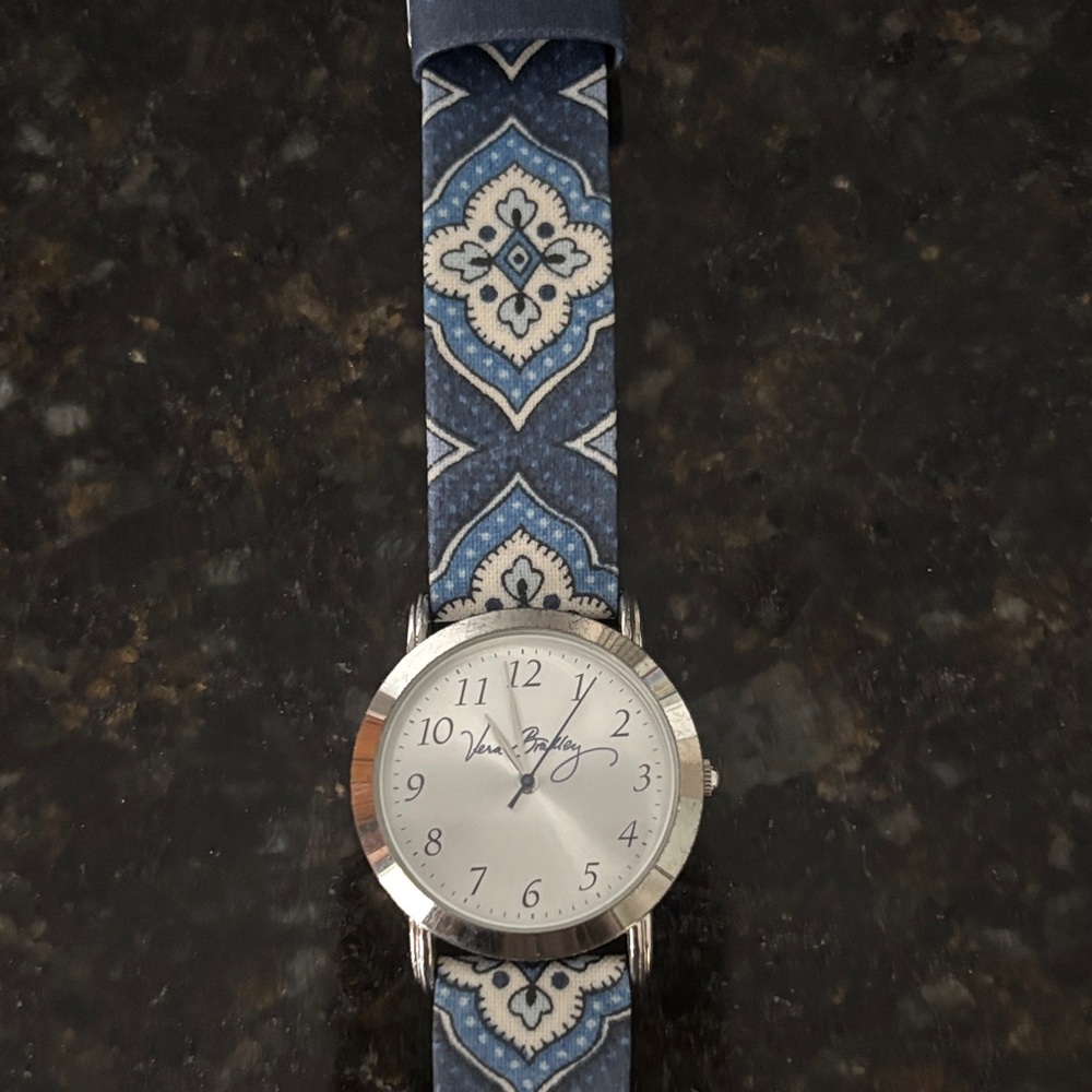 Vera Bradley Blue and Silver Women's Watch